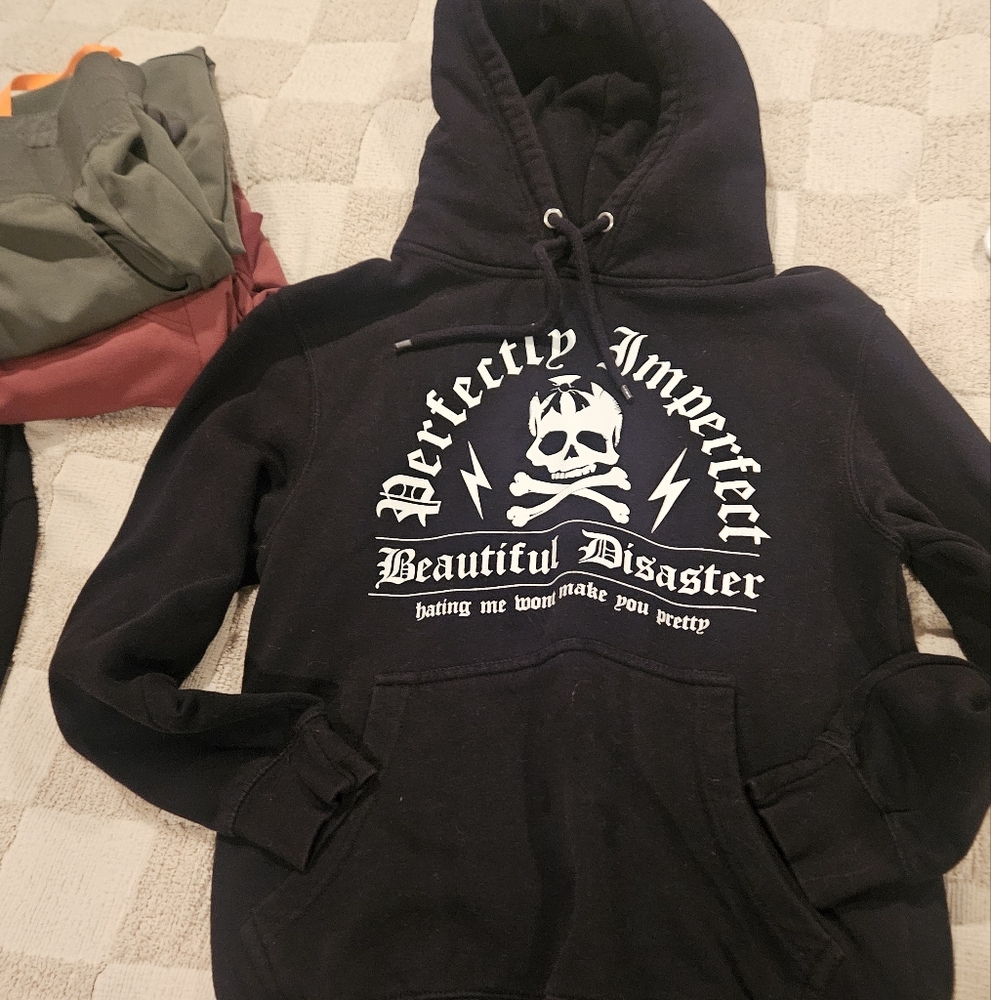 Beutiful  disaster hoodie Closet Clearout